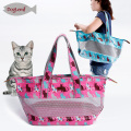 2017 Nuevo diseño Cat Travel Bag Soft Canvas y Mesh Light Pet Carrier